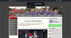 Desktop Screenshot of livermoregirlssoftball.org
