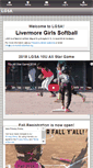 Mobile Screenshot of livermoregirlssoftball.org